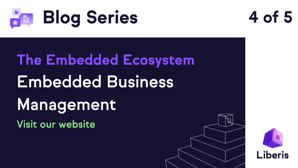 🔍Let's explore 'Embedded Business Management' in the fourth of our blog series! Discover how small businesses are empowered to thrive with embedded solutions, even without dedicated resources. liberis.com/company/insigh… #EmbeddedBusiness #SmallBizSuccess