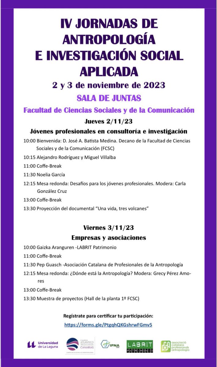 gaizkaranguren's tweet photo. Comienzan las IV  Jornadas de antropología e investigación social aplicada. José A. Batista Medina, Decano de la Favultad de Ciencias Sociales y de la Comunicación: "Hay que vender el producto". https://t.co/1bs9YRbj3o