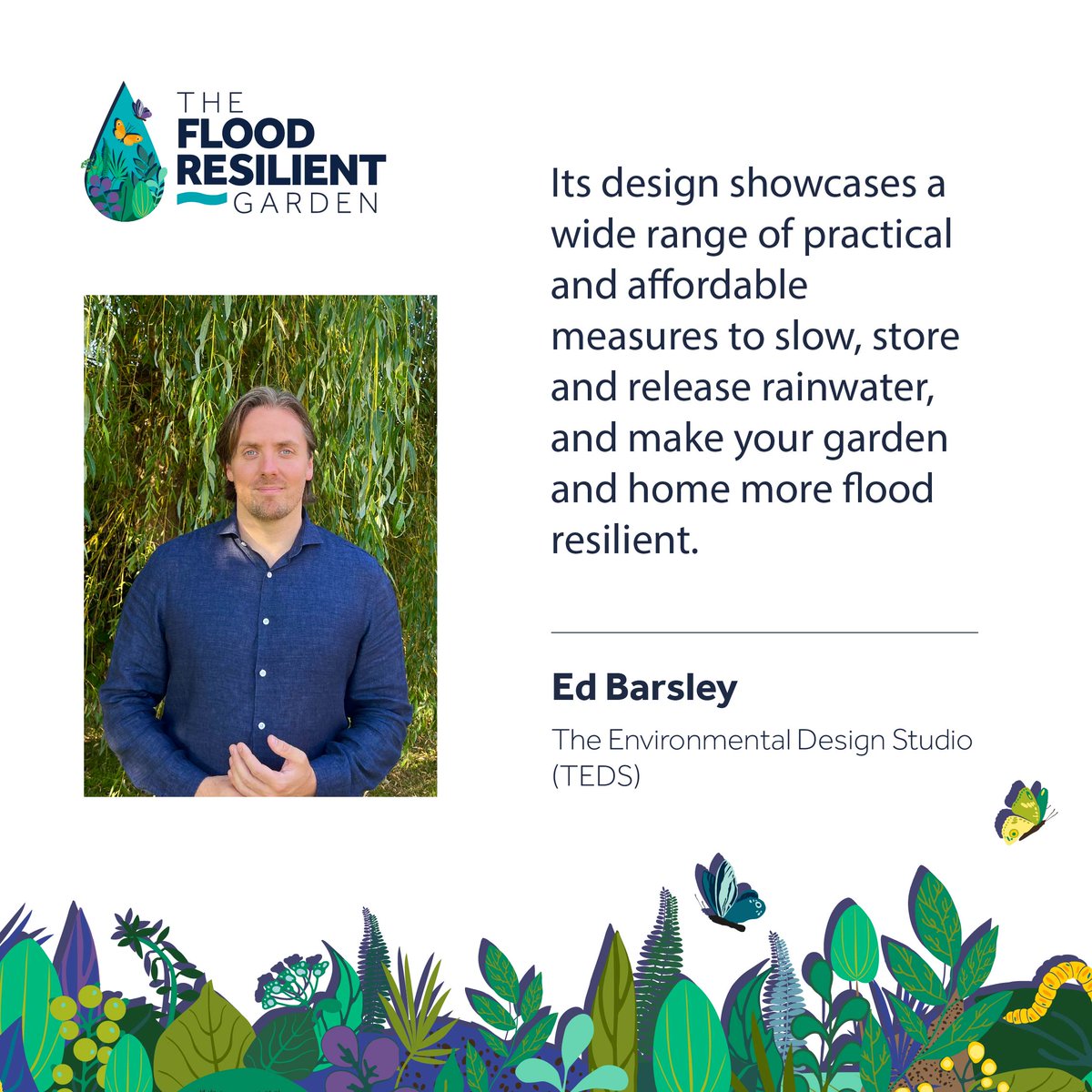 .<a href="/edbarsley/">Ed Barsley</a> “Crucially, this garden demonstrates that resilience doesn’t have to be a compromise, and can significantly enhance the form and function of your garden and home.” 🏠

The Flood Resilient Garden 🔗 floodre.co.uk/flood-resilien…

#RHSChelsea