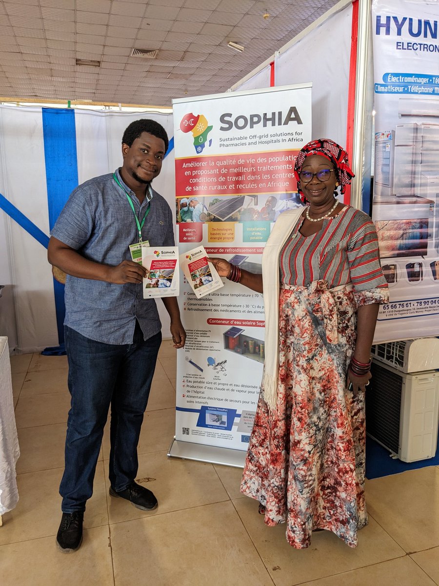 lesedilaka01's tweet photo. Come and discover more about @SophiA4Africa during the 3rd edition of International Exhibition of air conditioning and refrigeration of Ouagadougou).
We've been honored to receive you, Princess Juliette Kongo ! #SophiA4Africa #2iE #SICRO #Refrigeration #APFC #U3ARC #H2020 https://t.co/D6UnDde5pj