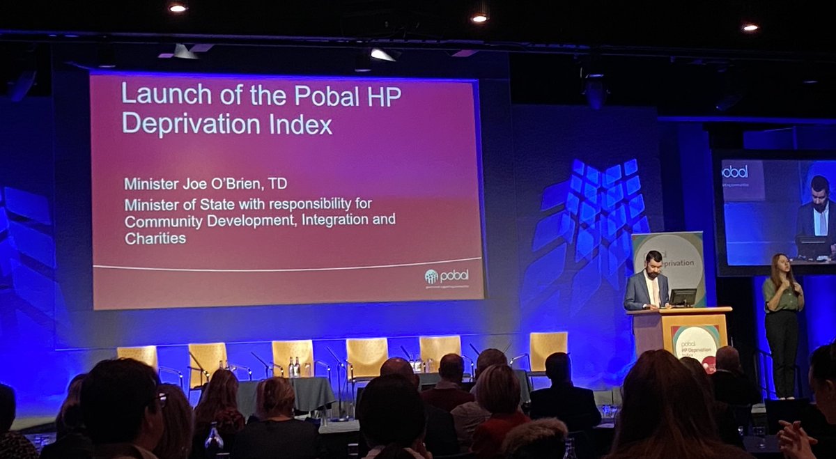 johncurran_ie's tweet photo. Informative discussions at the @pobal  launch of the HP Deprivation Index in Dublin Castle this morning with @joefingalgreen #pobalmaps https://t.co/uDZ5h7QrZT