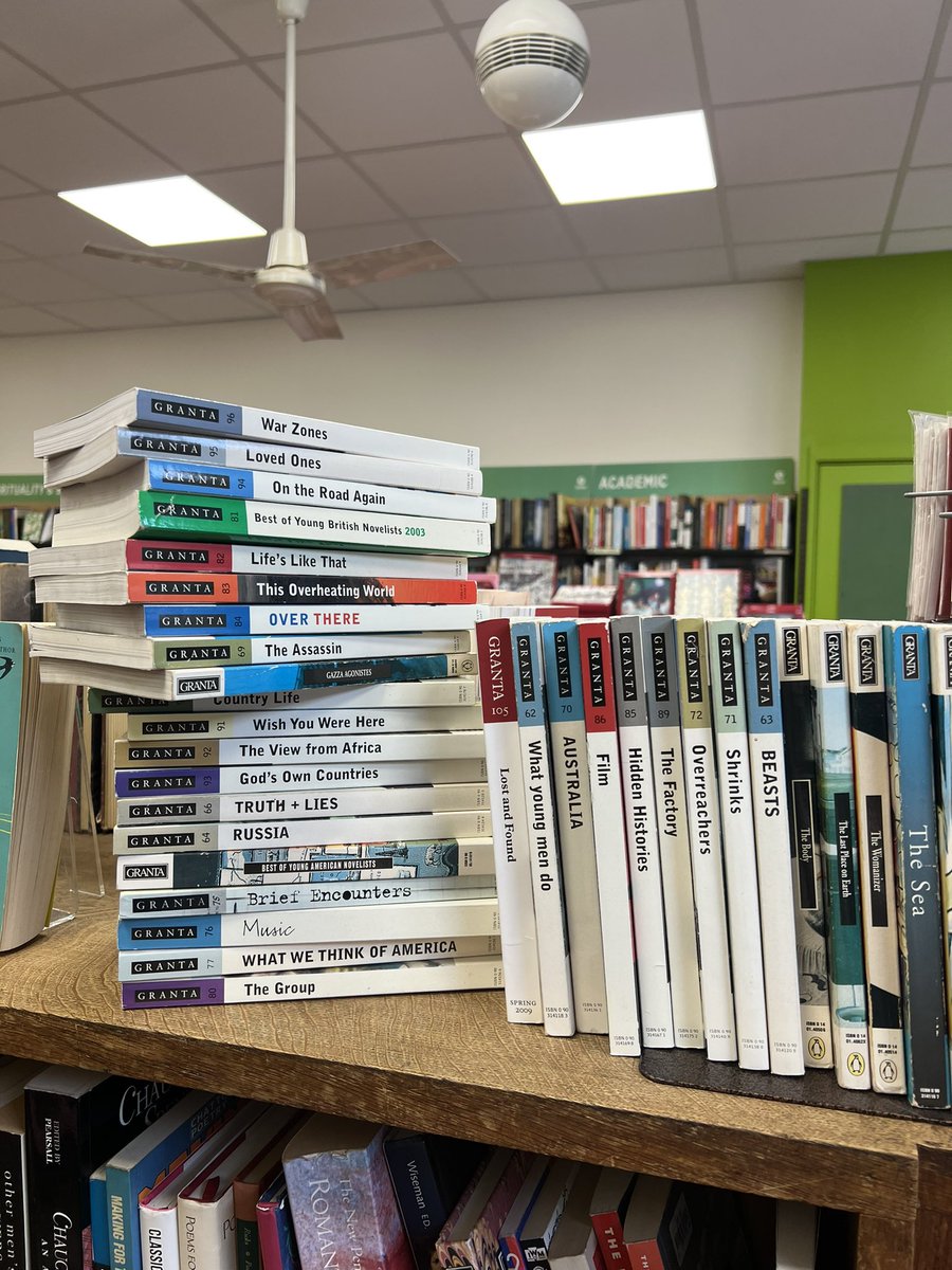 If you collect Granta magazines, comes and see us. Fantastic donation just come in #granta #newwriting #literaryfiction