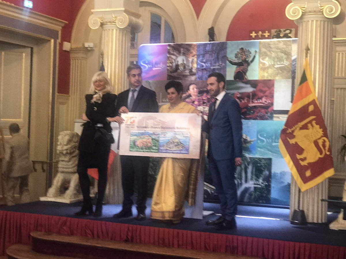 Très belle réception organisée par l’ambassade de Sri Lanka pour fêter le 75eme anniversaire des relations diplomatiques entre les deux pays ! Après la rencontre entre les présidents en juillet et le récent dialogue de haut niveau, de riches perspectives pour la coopération 🇫🇷🇱🇰