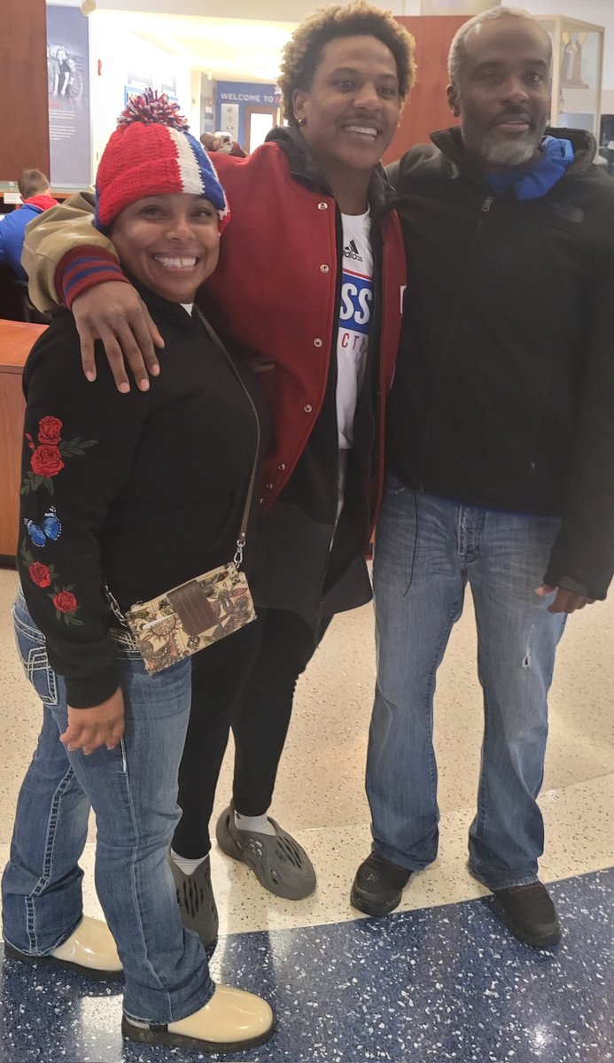 <a href="/KU_Football/">Kansas Football</a> <a href="/Donovan_Gaines/">Donovan Gaines</a> The smile you have, the joy, and the overwhelming sense of proudness you have!! When your son and your nephew are apart of one of the biggest upsets in Ku college history!!
#20donovangainesdefense
#20danielhishawjroffense
#greatnes
Iowa State here the jayhawks come!!!