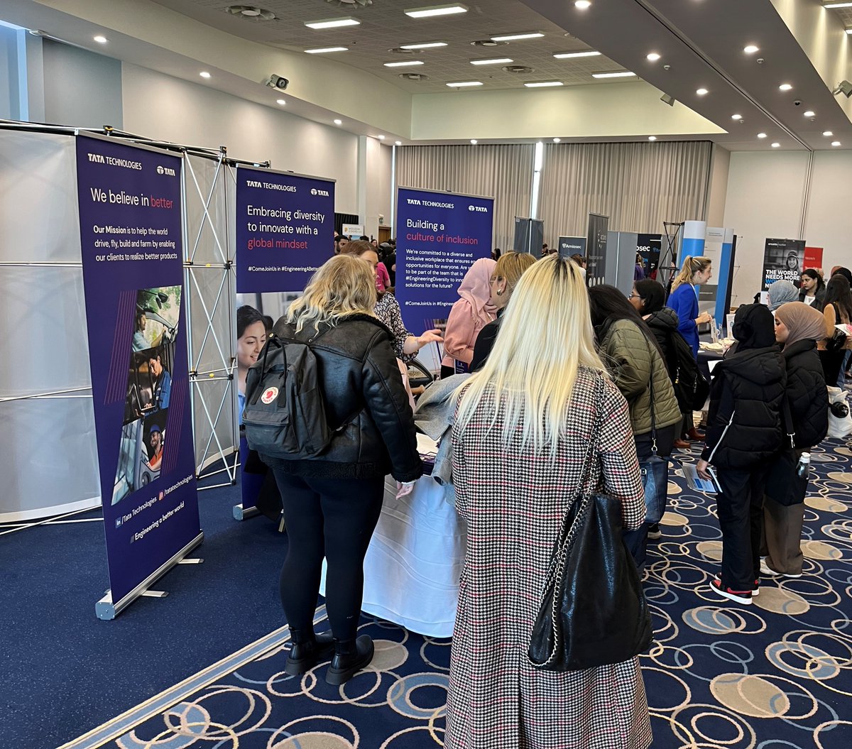 TataTech_News's tweet image. #engineeringdiversity - At Tata Technologies, we&apos;re committed to ensuring equal opportunities for all.

At the @TeachingSTEM Women Graduate event in #Birmingham, UK, it was thrilling to meet 800+ talented #innovators who are passionate about engineering.

#EngineeringABetterWorld