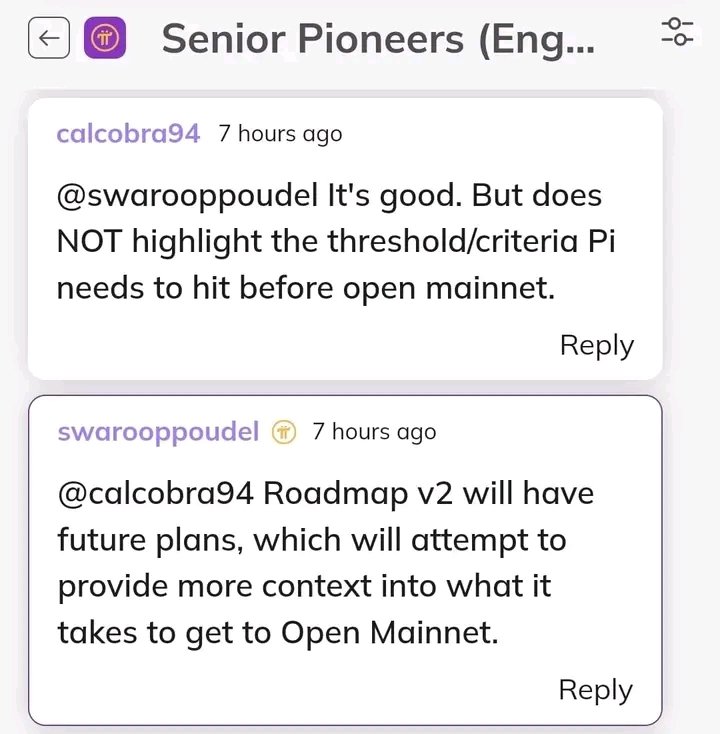 okere_eberechi's tweet image. The #PiMod reveals that #RoadmapV2 will have future plans, which  to provide more context on what it takes to achieve #OpenMainnet.This indicates that #PiNetwork is actively working on enhancing their #RoadmapV2,potentially shedding more light on the path to achieving OpenMainnet
