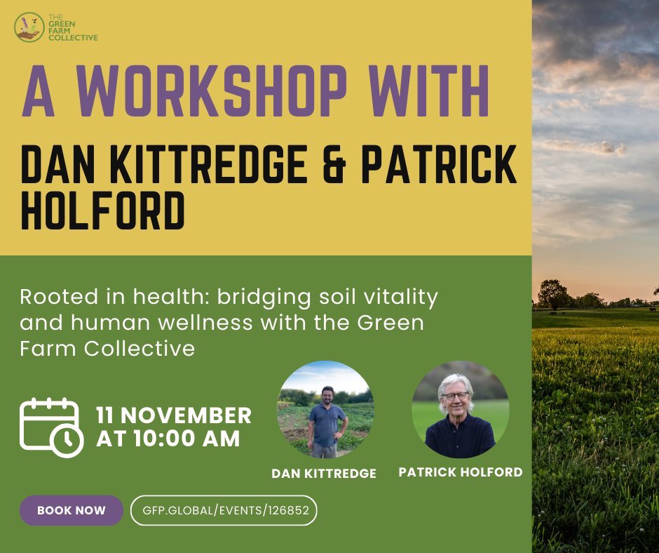 TheGreenFarmCo1's tweet photo. Still places left on this amazing day to hear @BionutrientFood Dan ketteridge talk about the bio nutrient meter to measure phytochemicals in  our food moving to Patrick Holford talking about the importance of phytochemicals  to our own immune system all about regenerative food https://t.co/TZdqcCdkK4