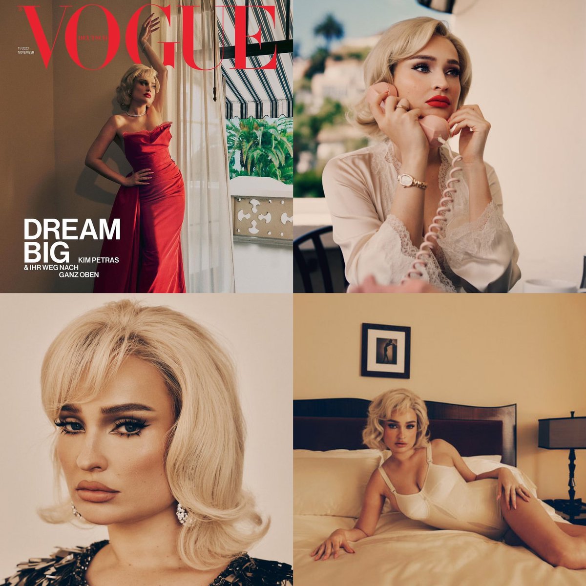 oh, <a href="/kimpetras/">kim petras</a> looks stunning in the new photos for Vogue Germany Magazine 📸
