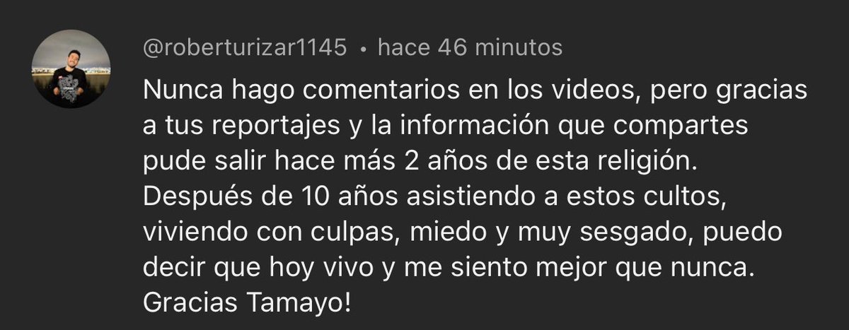 TamayoStuff's tweet photo. Por comentarios así vale la pena hacer este tipo de reportajes 🥹❤️ https://t.co/1VVTbtiTLa