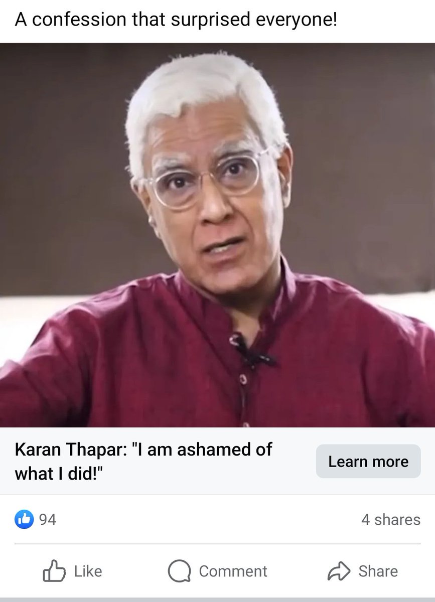 <a href="/thewire_in/">The Wire</a> Guys don't click here and never trust this man <a href="/KaranThapar_TTP/">To the Point</a>, number one fraud circulating on Facebook to hack everyone especially the Meiteis high profile account, should we trust him about this post relating to the Meitei mob firing exchange between IRBs. He is anti Meitei!