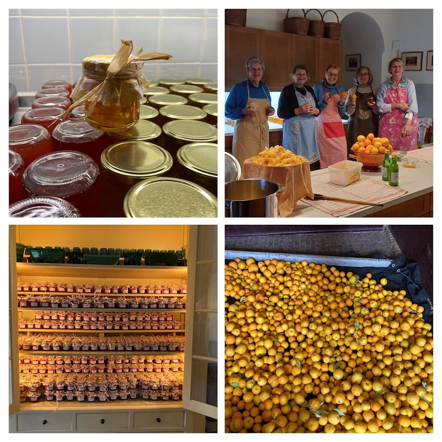 De dames van de jam hebben hard gewerkt! Honderden potjes jam en marmelade zijn er weer zelfgemaakt. Met citrusvruchten van het #landgoed. Het ziet er weer heerlijk uit! De potjes zijn o.a. te koop tijdens onze #kerstopenstelling van 13 t/m 17 december!  #middachten #kerstmarkt