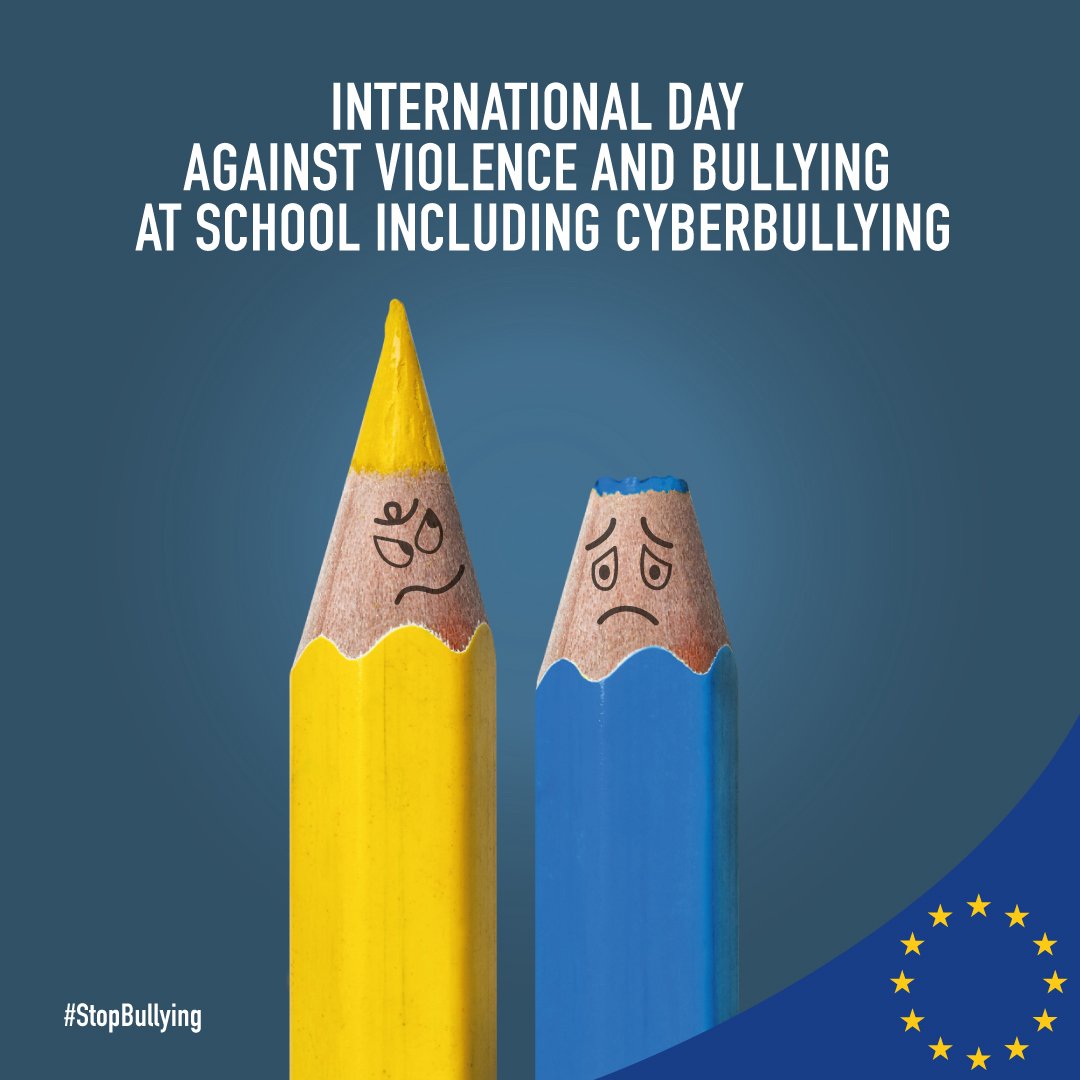 EUinKenya's tweet photo. School-related violence in all its forms is an infringement of children and adolescents’ rights to education and their health and well-being. EU affirms that there is no place for fear: Ending school violence is vital for better mental health and learning. #StopBullying https://t.co/cr7Jm8BKP9