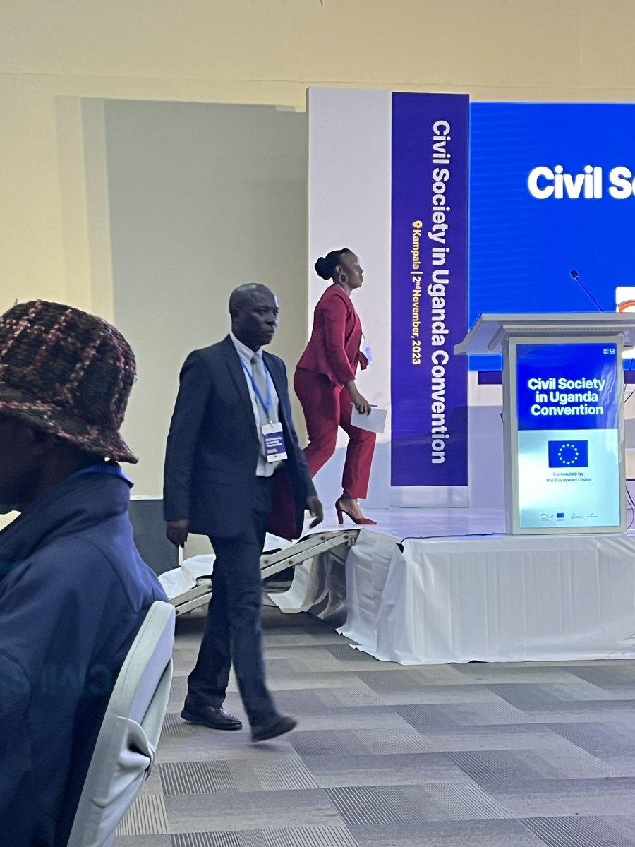 NaomiAyot's tweet image. Checked in; #CSOconvention2023; Opening remarks by @IsoobaMoses with key statement; History is behind us but has our eyes on us! The need to recognize the role of CSOs in contributing in the country’s Development. @C4C_Uganda @GlpcUg @CUSP_Uganda #Localization