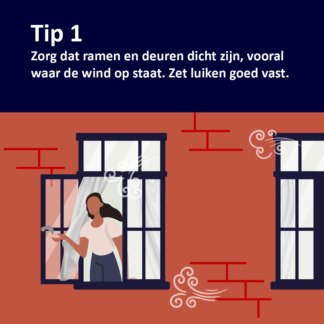 vrnhn's tweet photo. Vanmiddag geldt voor Noord-Holland Noord code #oranje omdat gevaarlijk weer wordt voorspeld. Door #windstoten kan schade en gevaar ontstaan als gevolg van omvallende bomen en rondvliegende voorwerpen. Bereid je goed voor met deze #tips. https://t.co/rDlxKRq8ch