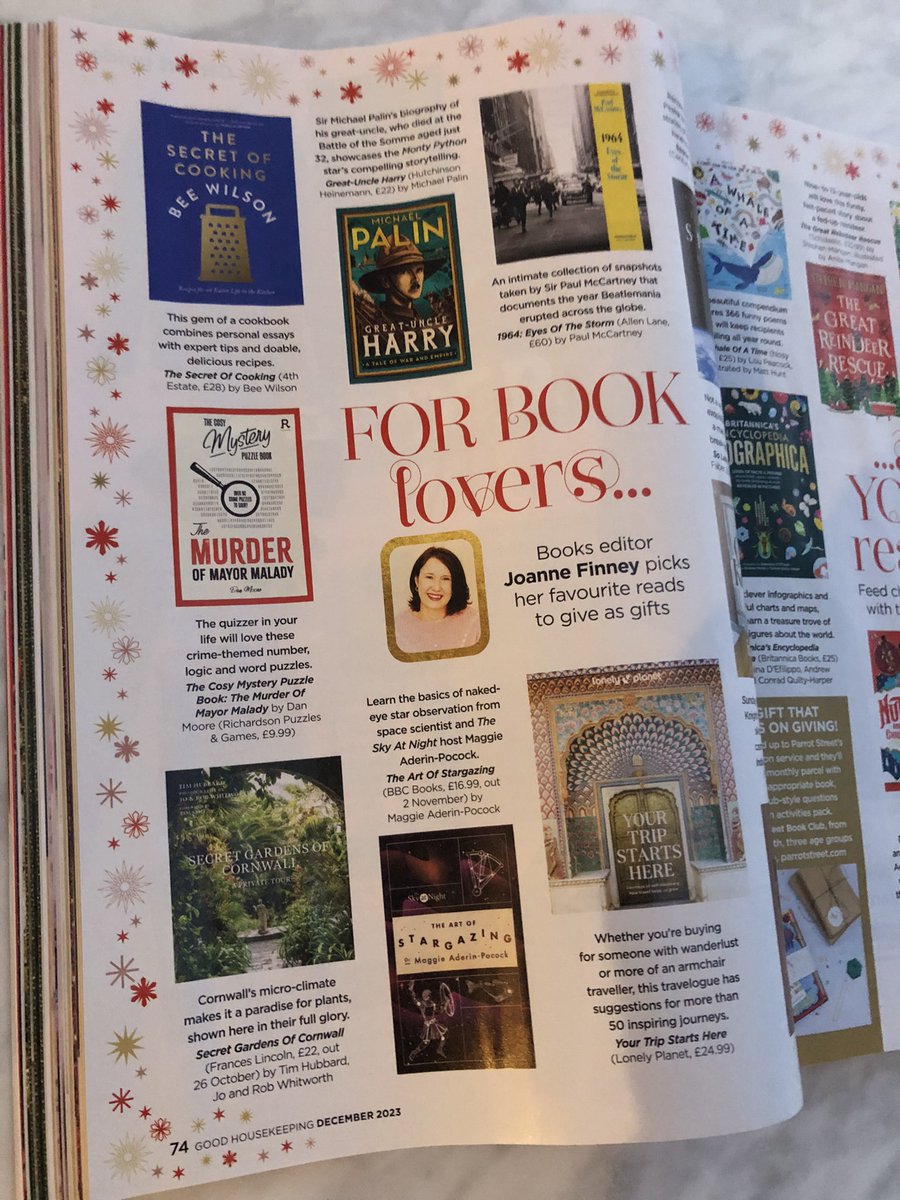 tweetTimHubbard's tweet photo. Thanks to Joanne Finney & @GHmagazine for including #SecretGardensOfCornwall in their Christmas Gift Guide …. and in such esteemed company!
@Frances_Lincoln @TheQuartoGroup #christmasgift #christmaspresent #gardeninggift https://t.co/ac6A9V0OJ7