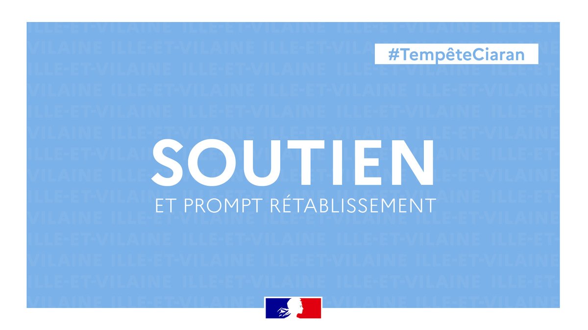 bretagnegouv's tweet photo. #Soutien | Lors d'une intervention à Dol-de-Bretagne, des sapeurs-pompiers ont été blessés à la suite d'une chute d'arbre. Le préfet d'#IlleEtVilaine leur apporte tout son soutien.

👏 Reconnaissance à tous les personnels mobilisés sur les événements liés à la tempête #Ciaran https://t.co/zp99YCy0iy