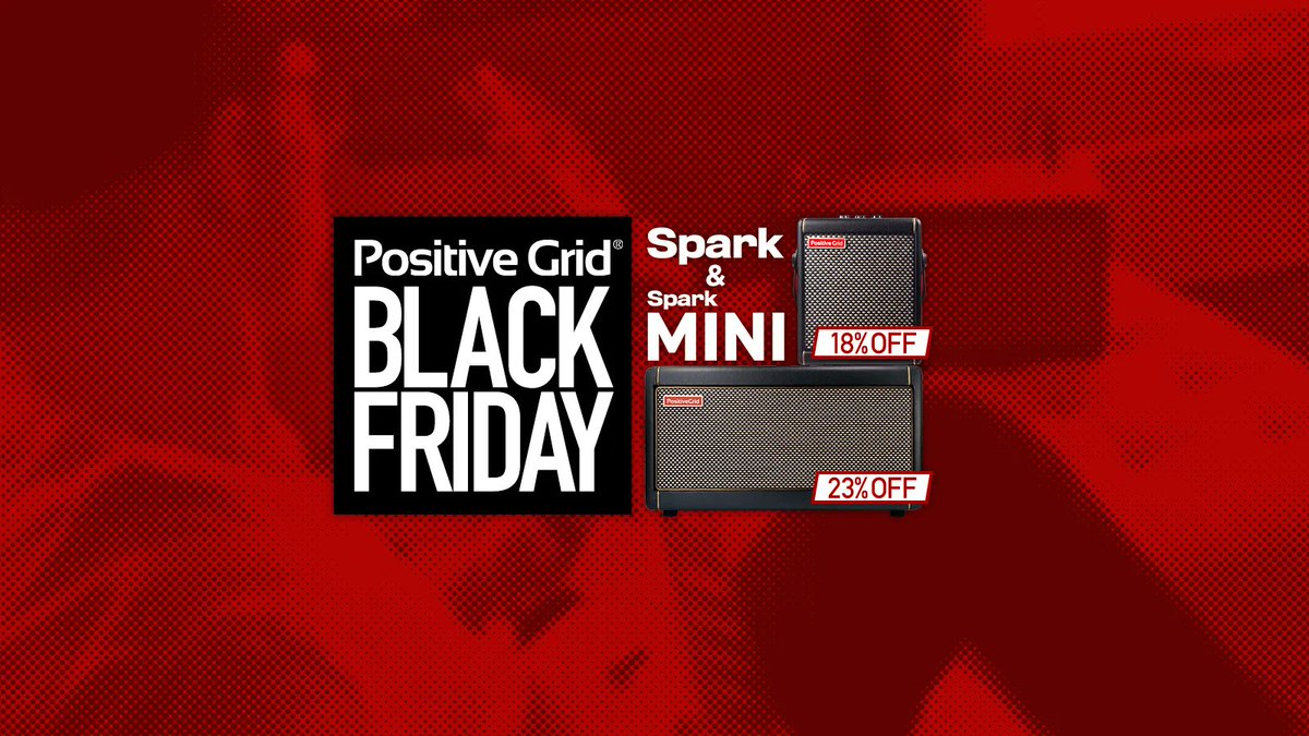 PositiveGrid_JP's tweet image. Spark &amp;amp; Spark MINI ブラックフライデーセール開始！
Pearlモデルを入れた4製品が対象です。

プロモーション期間：2023年11月2日（木）〜2023年11月27日（月）まで

「世界一楽しいアンプ」Sparkをこの機会にぜひご検討ください。

minet.jp/contents/promo…

#PositiveGirid #Spark #SparkMINI