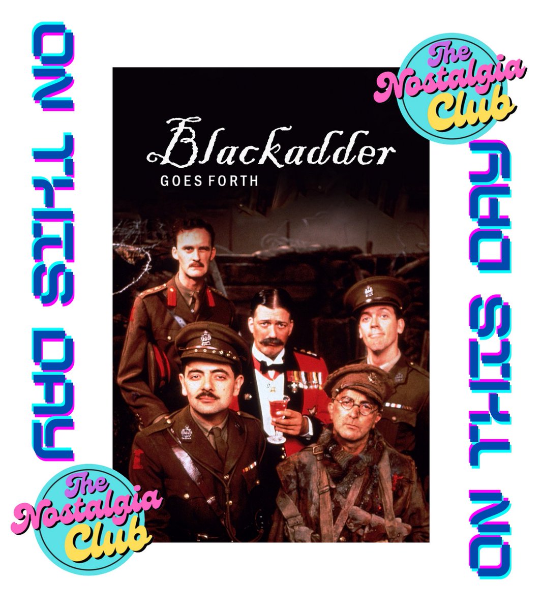 The final episode of Blackadder Goes Forth - 'Goodbyee' aired on the BBC on this day in 1989.

#1980s #Blackadder #80s #80sTV #BritishTV #BBC #Nostalgic #Nostalgia #Classic #ClassicTV