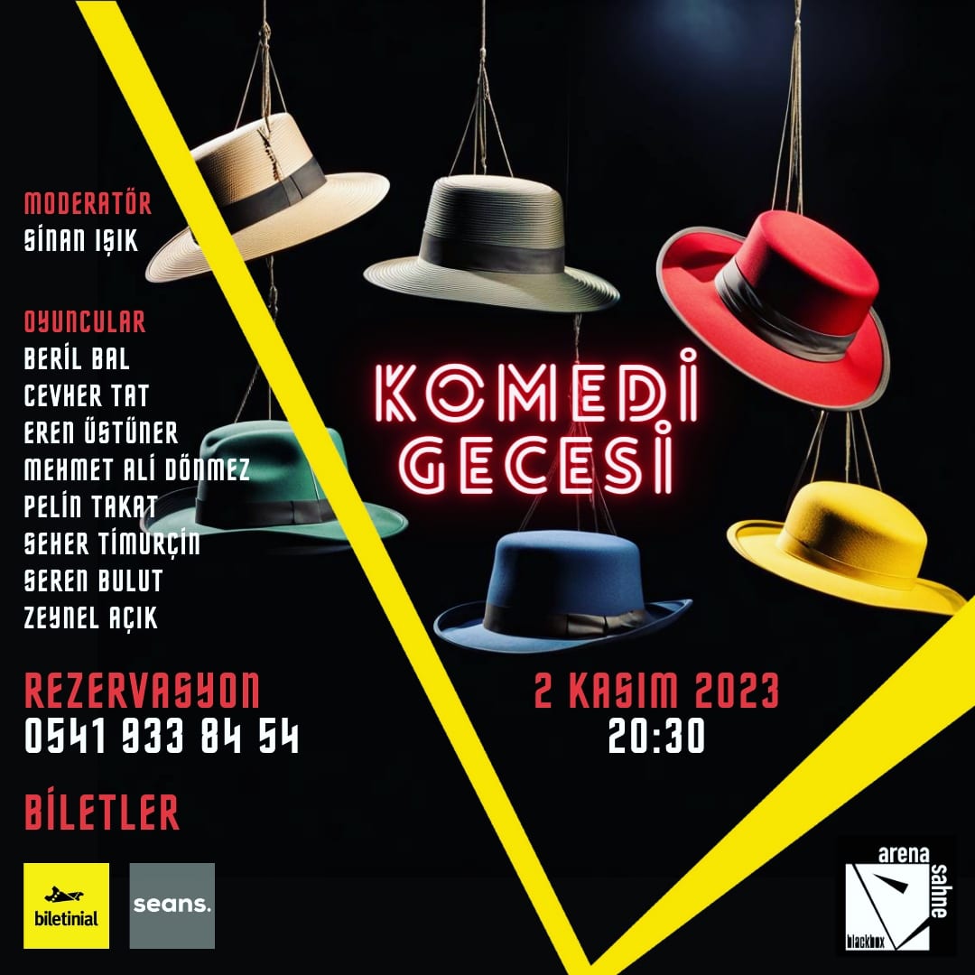 arenablackbox's tweet photo. Komedi Gecesi
2 Kasım Perşembe - 20:30 https://t.co/283BoGXFNH