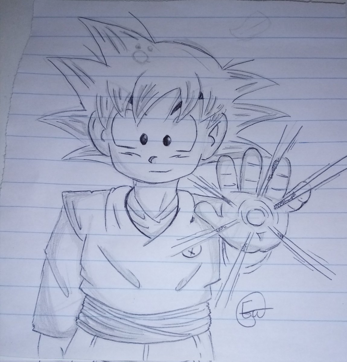 My son is really good at this drawing thing, can Dragon Ball fans show him some love 🥰