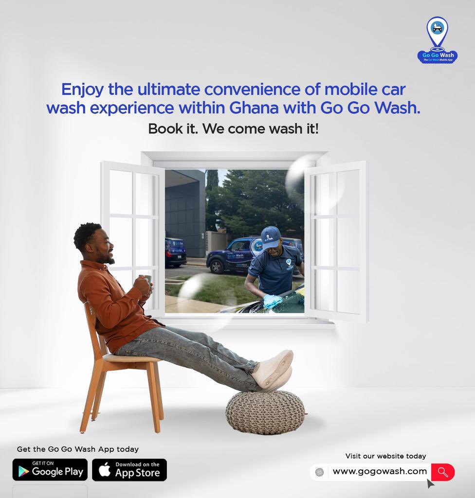 GO GO WASH AT THE COMFORT OF YOUR LOCATION. WE COME TO YOU!
Download the Go Go Wash App
#convenience #cometoyou  #carwash #nomorewashingbays #nomorewaiting #mo
Customer App for IOS: 
apps.apple.com/us/app/go-go-w…
Customer App for Android: 
play.google.com/store/apps/det…