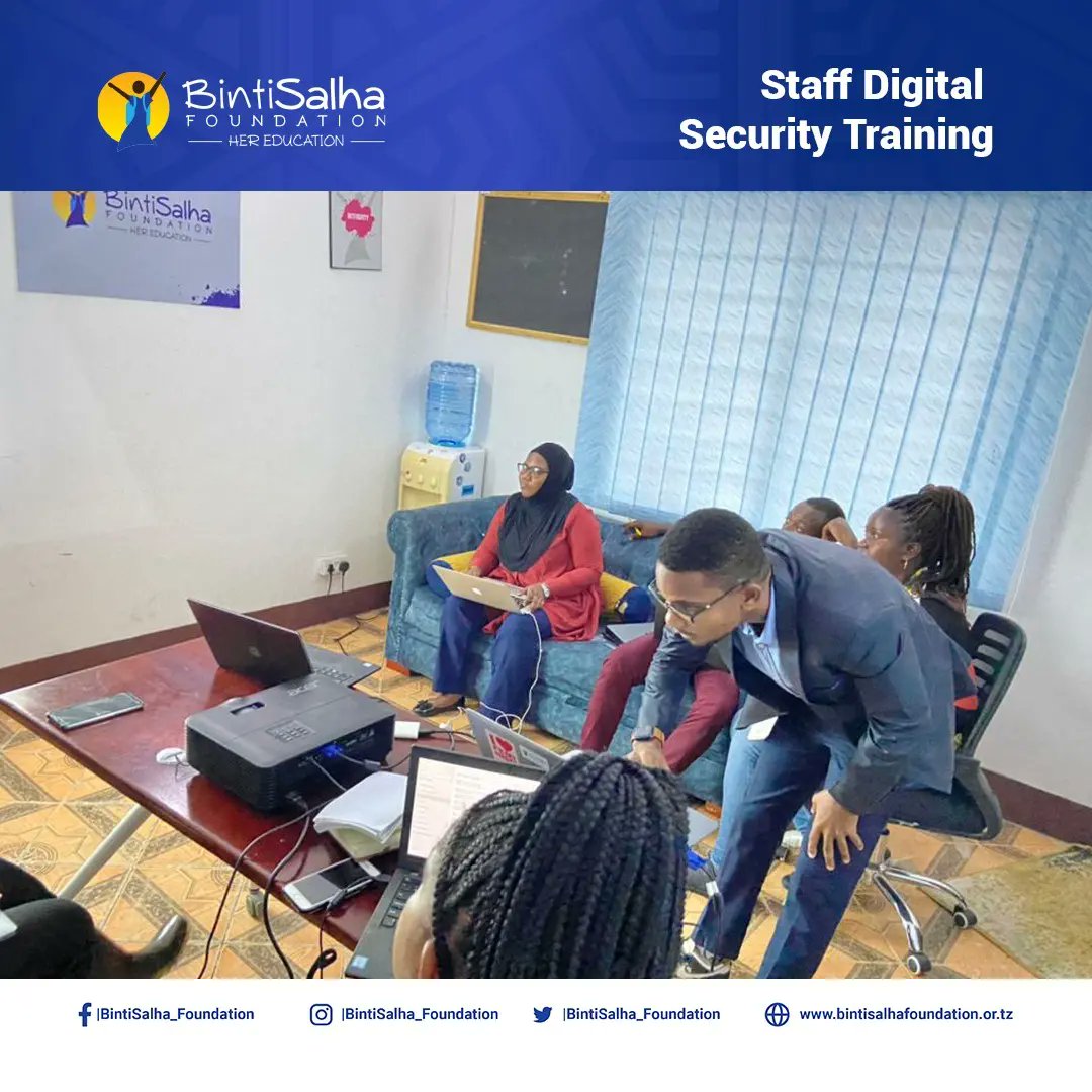 Team Binti Salha Foundation had a Digital Security Training to strengthen internal and external defenses against cyberattacks

 #DigitalSecurityFirst #BSF2023
