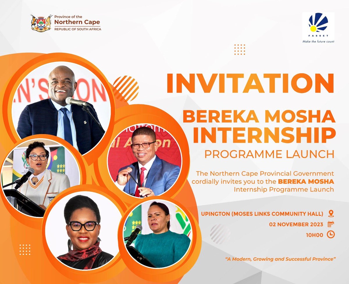 fasset_sa's tweet image. FASSET is in Upington today to launch the Bereka Mosha Internship programme in collaboration with the Northern Cape Provincial Treasury Department.#MakeTheFuture #FASSETLastingLegacy