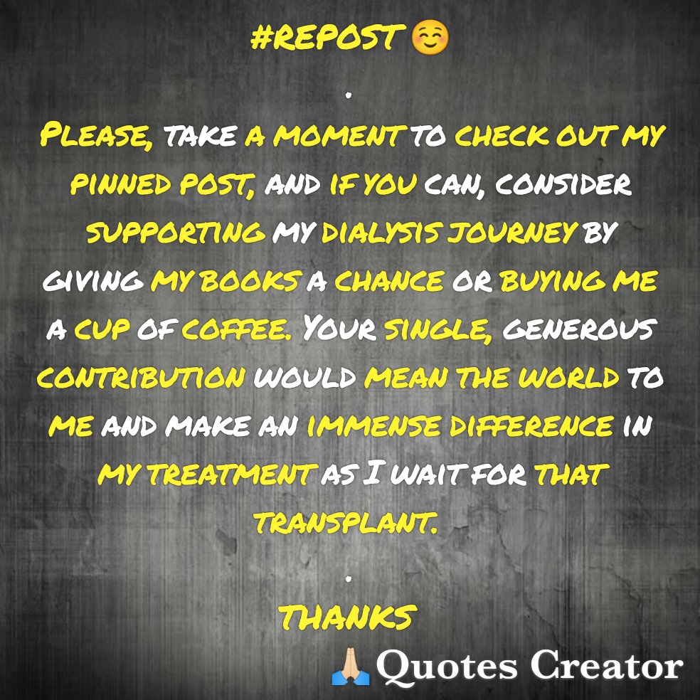 In illness I cry, Seeking help as days go by, With support, I'll fly, Hope won't say goodbye.🙏🏻 . GOAL: - $400 SUPPORT👇 ☕ buymeacoffee.com/helptristian ☕ Ko-fi.com/helptristian ❤️ PayPal.me/helptristian MY BOOKS👇 📚 amazon.com/stores/W.-Salv… Thanks🙏🏻 Bwusod @booneybig1