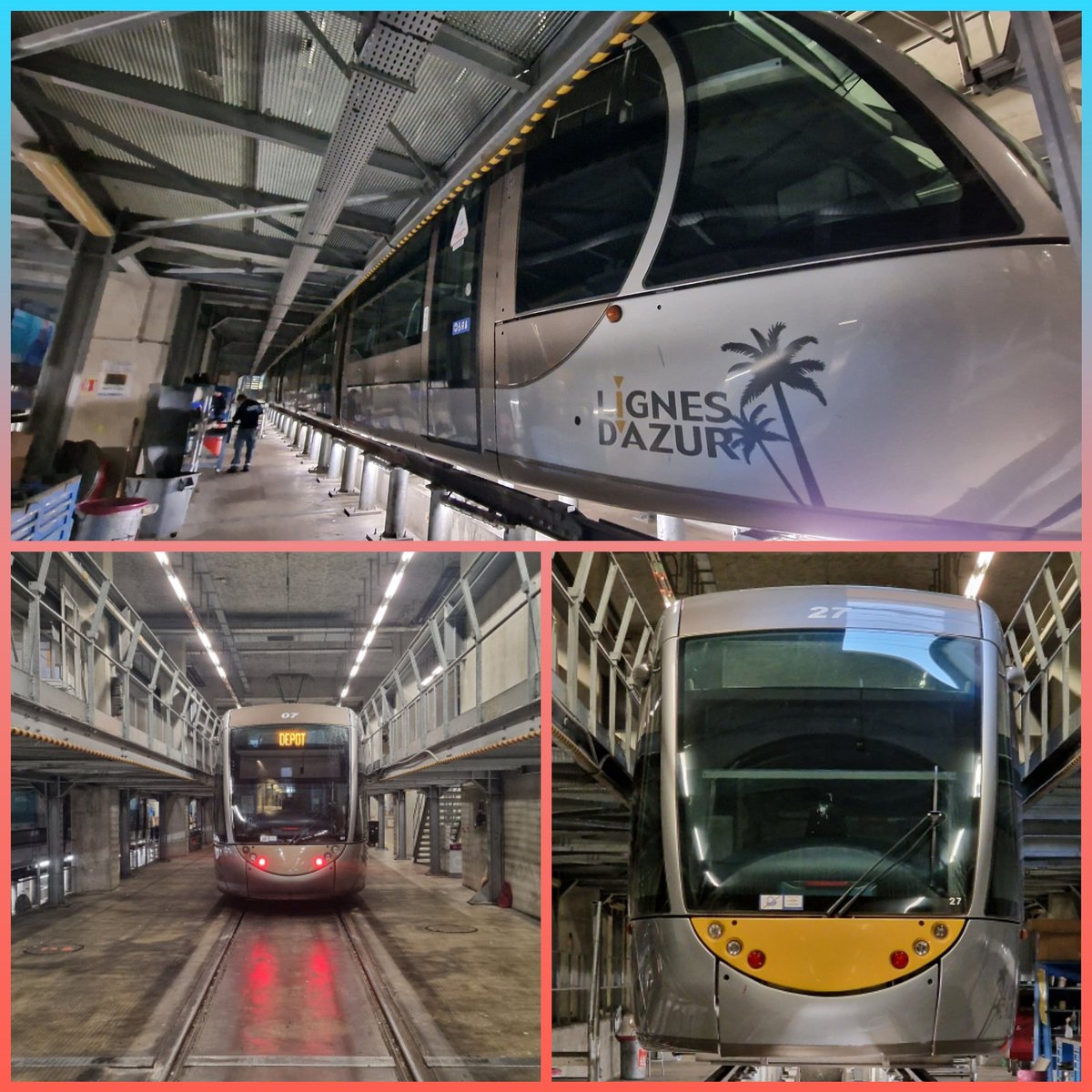Tranche de vie dans l'atelier <a href="/lignesdazur/">Lignes d'Azur</a> de la ligne 1 de la <a href="/MetropoleNCA/">Métropole Nice Côte d'Azur</a> .
Les rames ne font pas leur âge grâce à l'excellence du travail des équipes de maintenance.