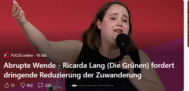 ChristophCanne's tweet photo. Grüne versuchen es nun mit Bauernfängerei.
Oder glaubt Frau Lang ernsthaft, man nimmt ausgerechnet den Grünen ab, dass sie sich nun mit einer 360° Wende (😀) für eine "dringende Reduzierung der Zuwanderung" einsetzen? https://t.co/rfNXV7mspT