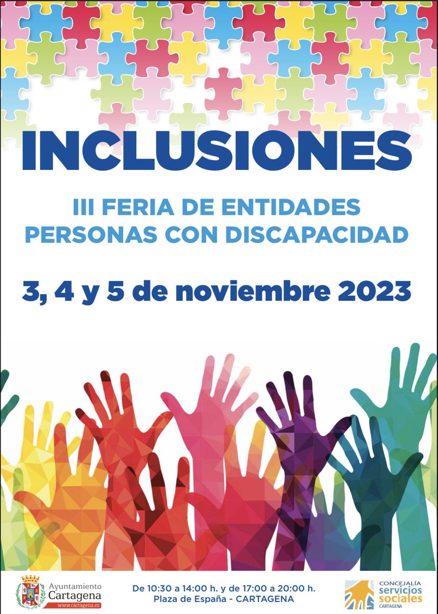 RetinaMurcia's tweet photo. VEN A VERNOS. Desde mañana viernes y hasta el domingo nos encontrarás en la Iii Feria #Inclusiones que organiza el @AytoCartagenaES en la plaza de España https://t.co/0jd3CMGYsx