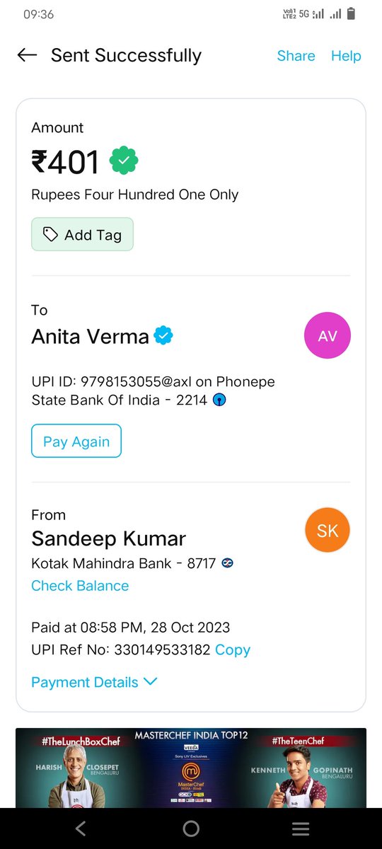 sandys91050585's tweet photo. @UberINSupport 
It's a very high time now, it's always a problem with your network issues. Your customer service says it cannot be refunded. Pls wake up UBER, it's the second time I am using UBER Taxi, with the same problem. https://t.co/J7wfWrDeZo