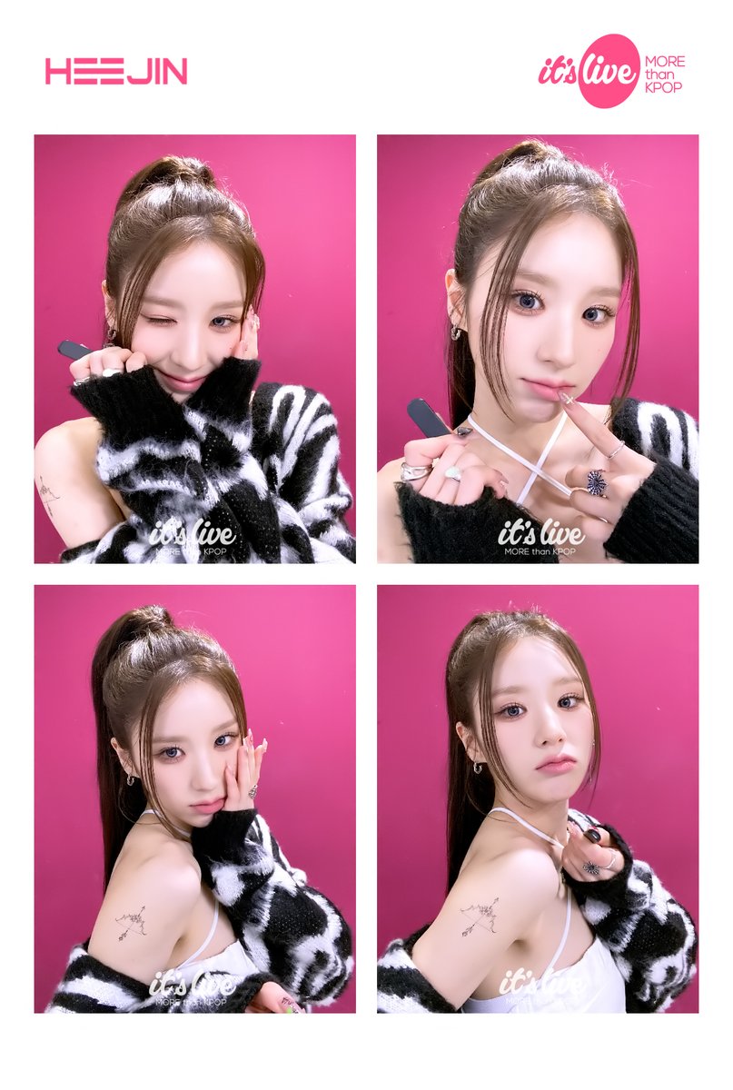 itsLIVEofficial's tweet image. 희진이 추천하는 네컷 포즈!✨
지금 바로 its Live 틱톡에서 희진의 잇라네컷 촬영 영상을 확인하세요💗
▶url.kr/aoqj8i◀
#itsLive #희진 #KPOP #잇츠라이브 #잇라네컷 #인생네컷 #PhotoBooth #itsLive4Cut