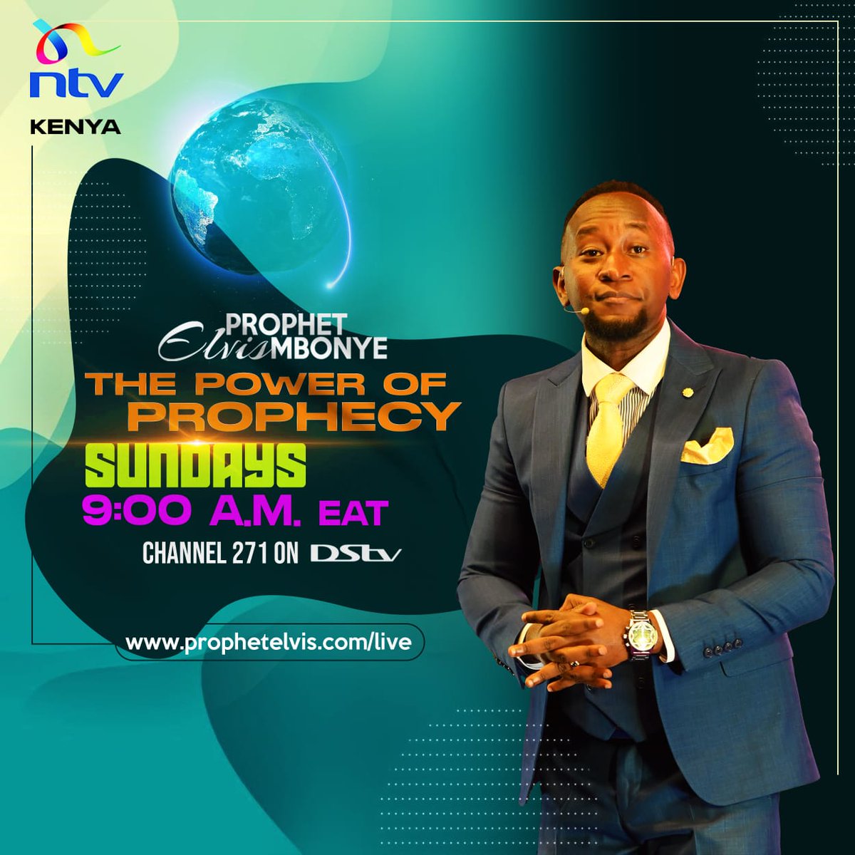 Prophet Elvis Mbonye on NTV Kenya this Sunday November 05, 2023 at 09:00 am East African Time (EAT)!! Live stream at prophetelvis.com/live #ProphetElvisMbonye