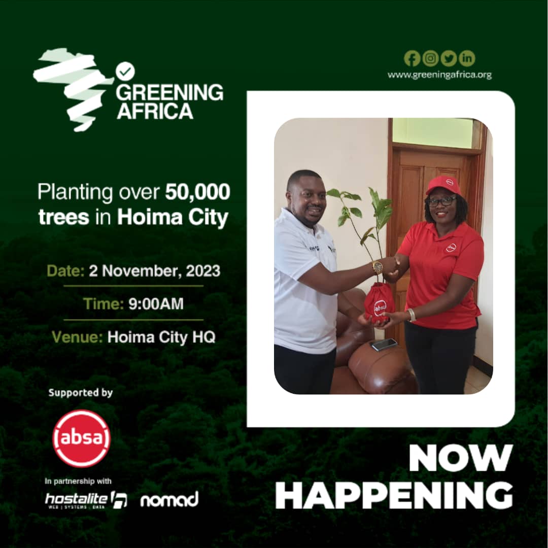 greeningaf's tweet photo. π It's happening right now!
The #AbsaGreening event is in full swing, and the excitement is electric. Together, we're making a real difference for our community and the environment. Let's celebrate this momentous day! π±ππ
@AbsaUganda @Hostalite https://t.co/CDixDUIZ6V