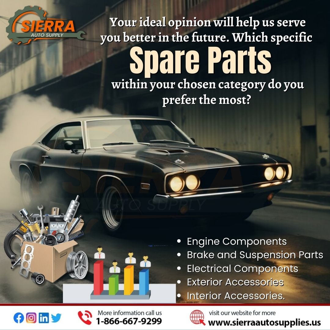 Sierrautosupply's tweet image. Your ideal opinion will help SIERRA AUTO SUPPLIES  serve you better in the future. read the caption and tell us your favourite spare parts. 
.
.
.
.
#mechanicrecommendations #sparepartsonline #VehicleUpgrades #automotivesurvey #twitterpage #CustomerPreferences #twitterpost.