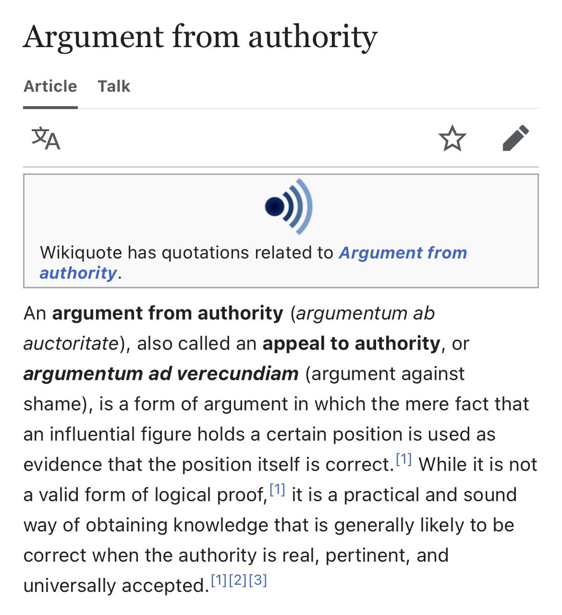 KesheLogi's tweet photo. @jvplive “…As a Rabbi…”
#AppealToAuthority #ArgumentFromAuthority https://t.co/8jFNFA7TPE
