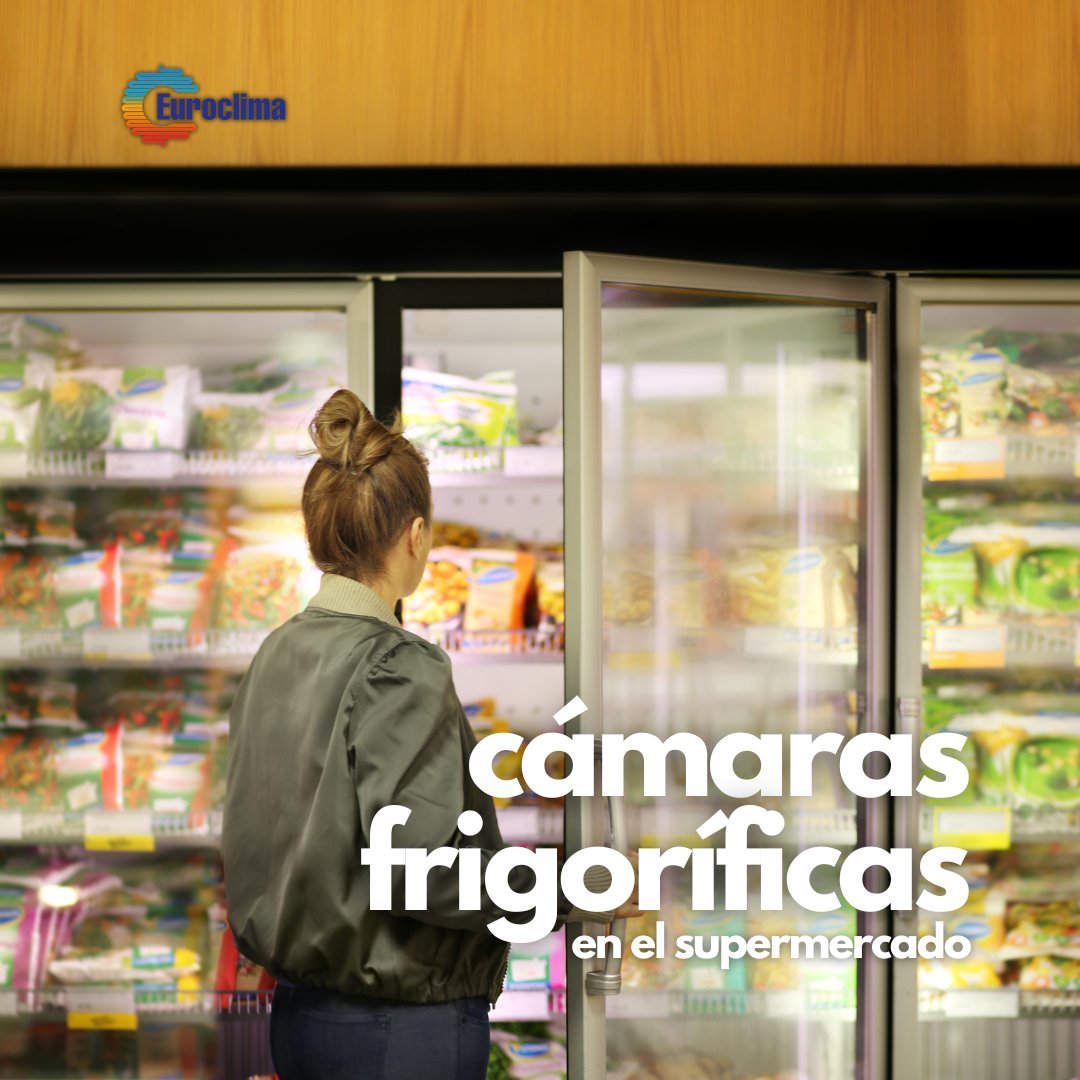EuroclimaCordob's tweet photo. 🛒 ¿Te has preguntado cómo los supermercados mantienen sus productos frescos? Las cámaras frigoríficas son la clave. https://t.co/YWaZpAASy0