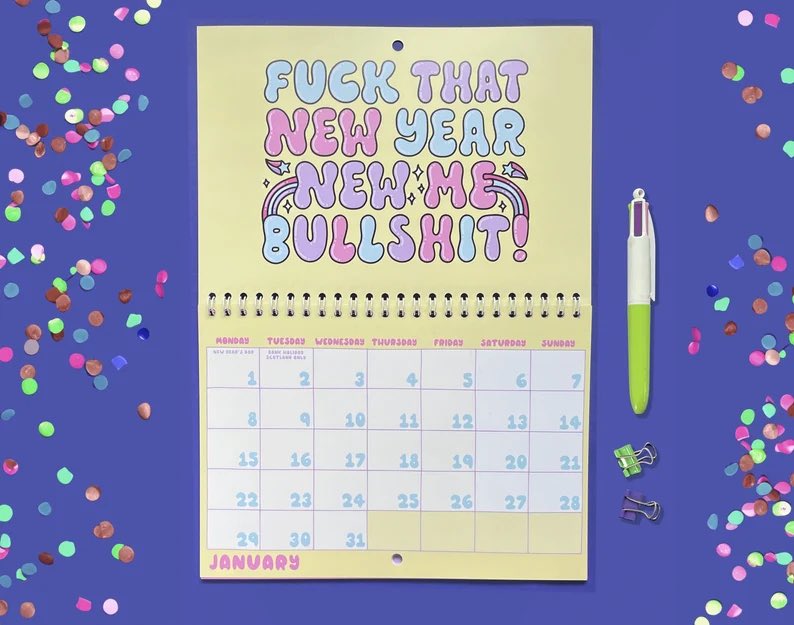 KatieRubyMiller's tweet image. My 2023 F**K calendars were my best selling item last year. So they are back for 2024 - which starts in 60 days! 🫢

Each month features a sweary typographic phrase, designed by me! ✏️

Available from my Etsy shop katierubyshop.etsy.com 

Worldwide delivery available 🌎
