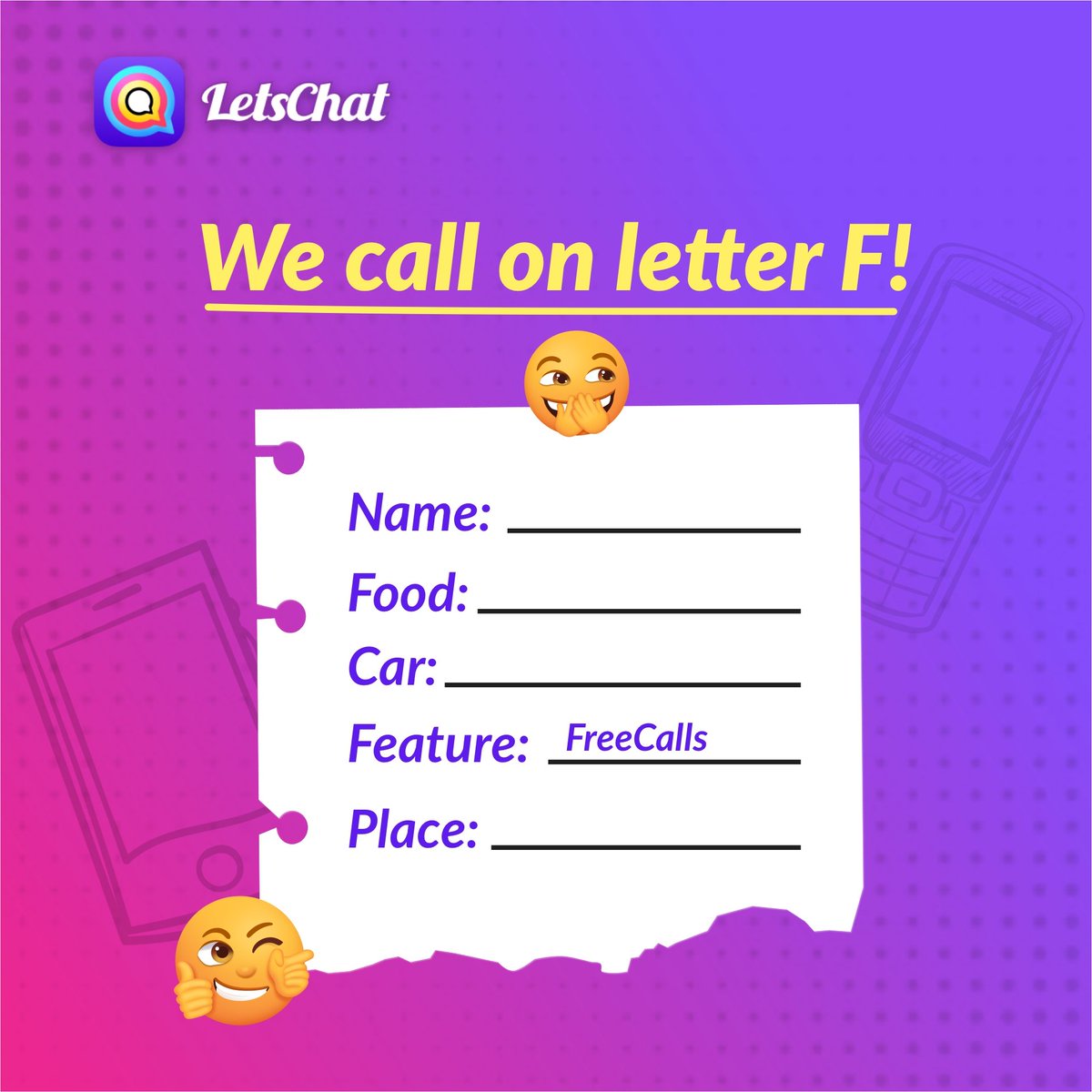 Happy_luckyyyyy's tweet photo. Name! Name!! Name!!! We call on the letter L…Leggo!

💪Fill in the gap in the comment section
💪Tag your friends to follow us and play too

#LetsChat #funday #Riddlethis #workday SaveAirtime
Download LetsChat 👇
https://t.co/Vw2QYWrnPz
LetsChat is here to stay 🥳💃💃💃 https://t.co/dIIchA5JrC