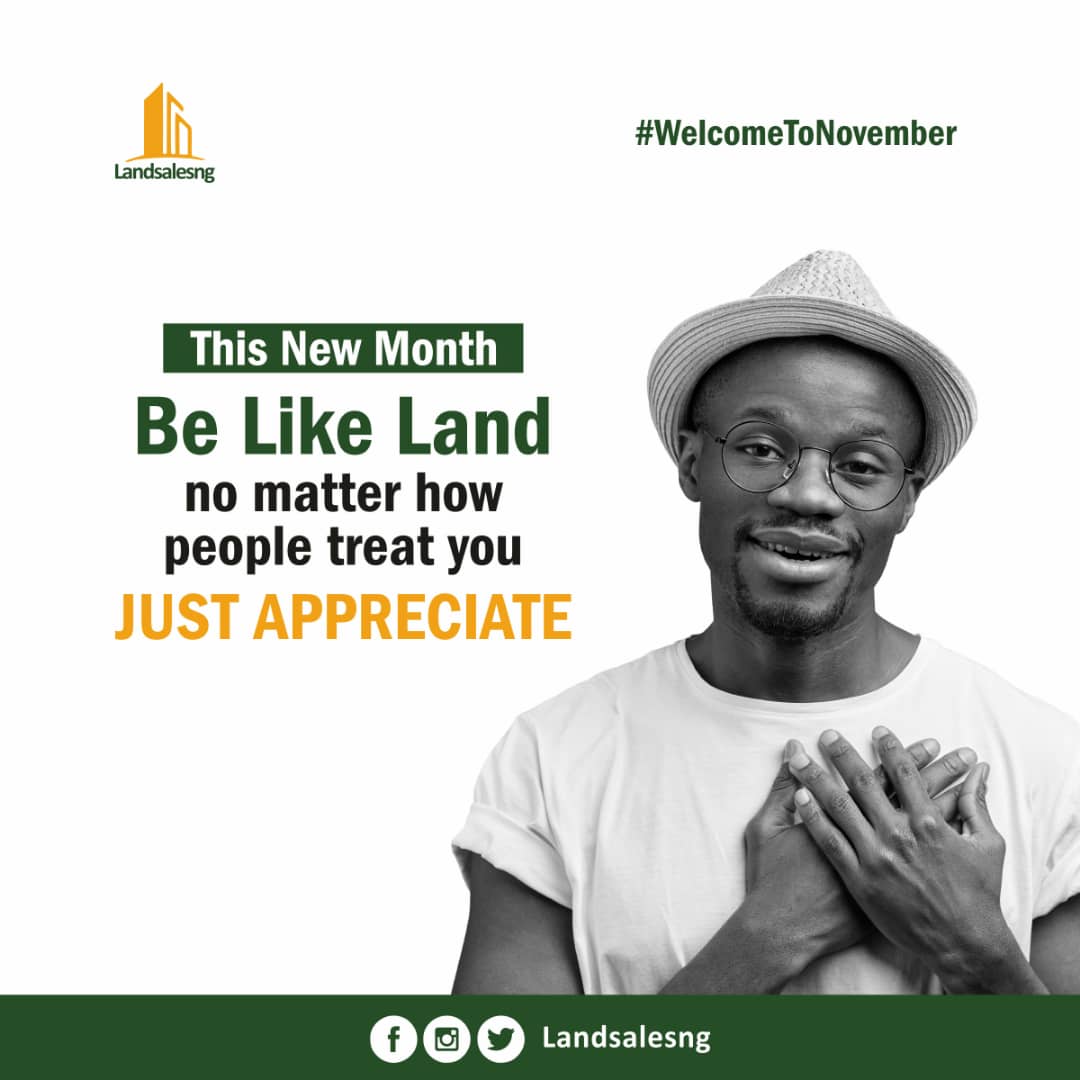 landsalesng's tweet photo. 🌱🏞️ Embrace the enduring growth of land value, no matter the treatment.

 Just like land, rise above negativity. Stay resilient this month! 💪✨

 #LandSalesng #InvestInLand #RiseAboveNegativity https://t.co/Upr2FQ4Wlr