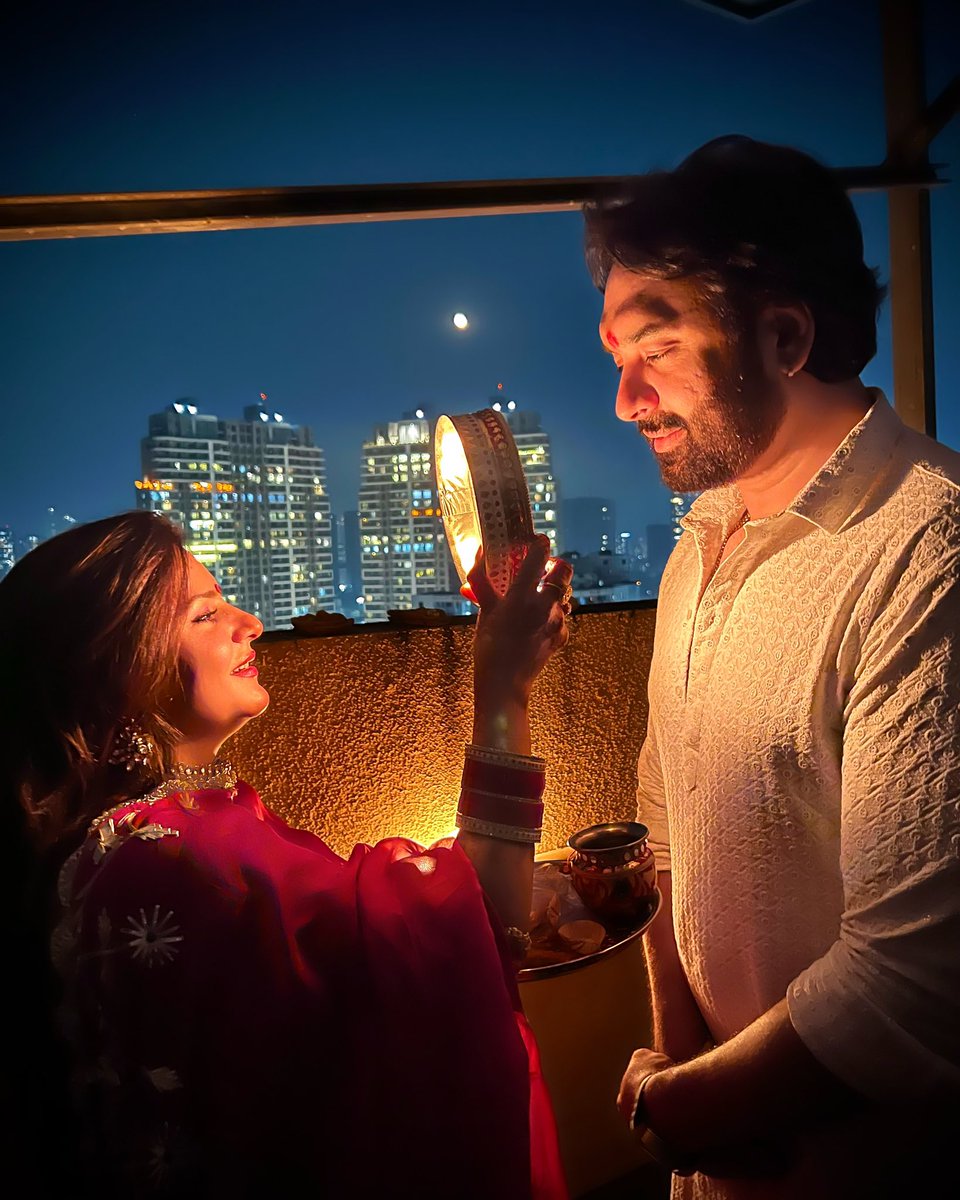Happy 1st Karwa Chauth, my Love❤️🧿!!! 
I am so grateful to be celebrating this special day with you… 
I am so grateful to have found a life partner who doubles as a friend.
May our love for each other grow stronger with each passing day….💕😘🧿🥰
 #parasdollyminhas #love