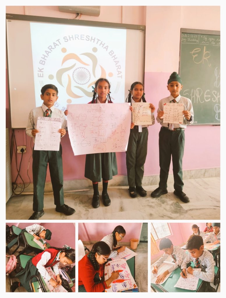 NishuJoshi16's tweet photo. Activity done by 5️⃣🅱️ under EK BHARAT SHRESHTHA BHARAT  Exposure of students to alphabets,Proverbs, unique words through 100 sentences in the language of the paired state Andhra Pradesh. Students participated in the activity with great enthusiasm. @Prabhjo60556013
@STSWSRAJGOMAL https://t.co/jjY7b3Eq0k