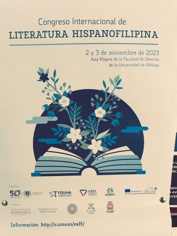DigiPhiLit's tweet photo. Comienza el congreso de #literatura hispanofilipina en @InfoUMA, con miembros de nuestro proyecto y ¡140 personas inscritas! Somos glamour y exitazo 🥂💃🇵🇭 https://t.co/FxvMYsADNV