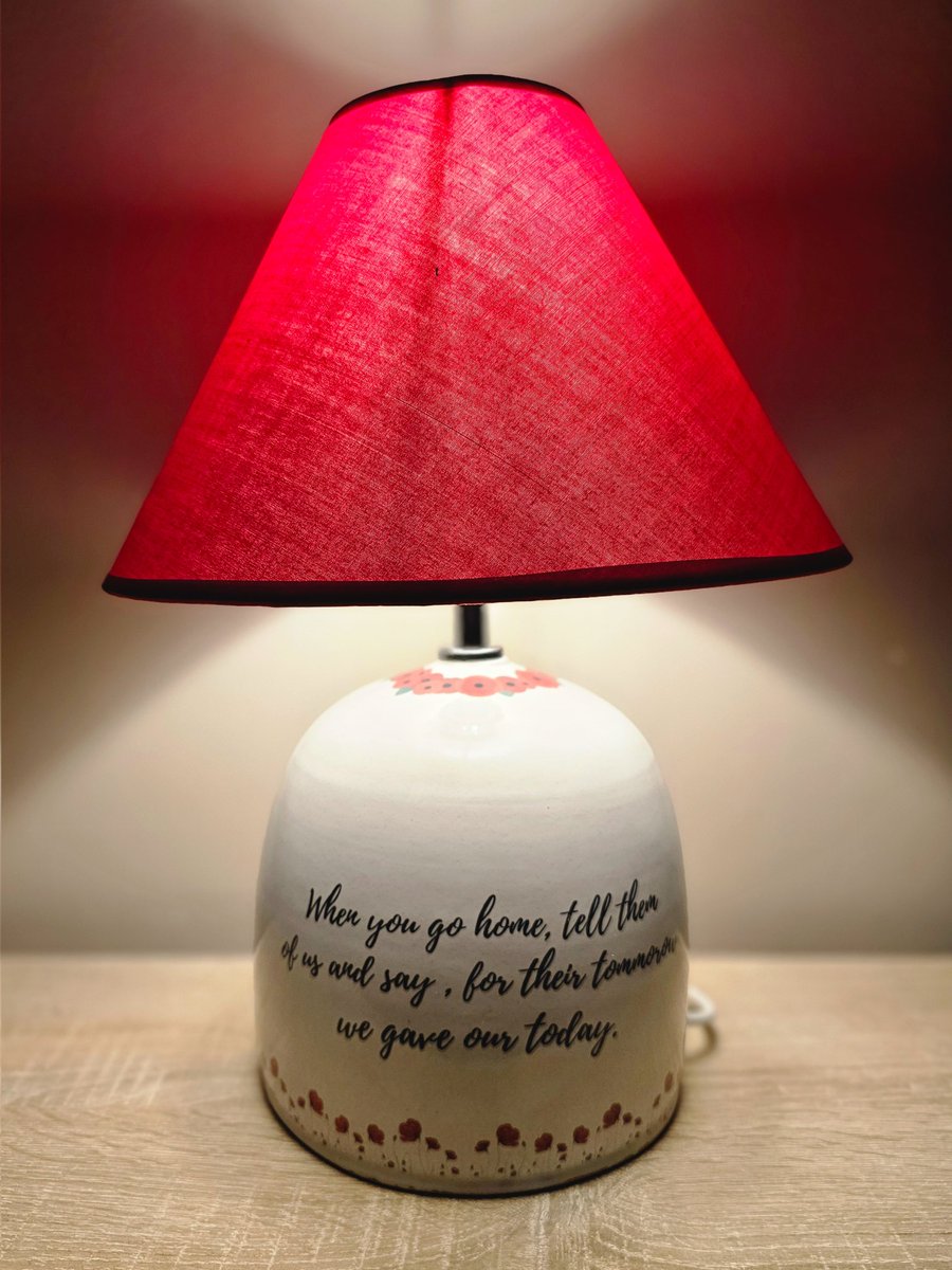 potteryptsd24's tweet photo. Every year, I try and do a piece for #remembrance 
So, I created a Poppy Lamp, which hopefully will raise some funds for the #poppyappeal
@PoppyLegion @CombatStress @KBJWhitstable https://t.co/Ph6LxRfIup