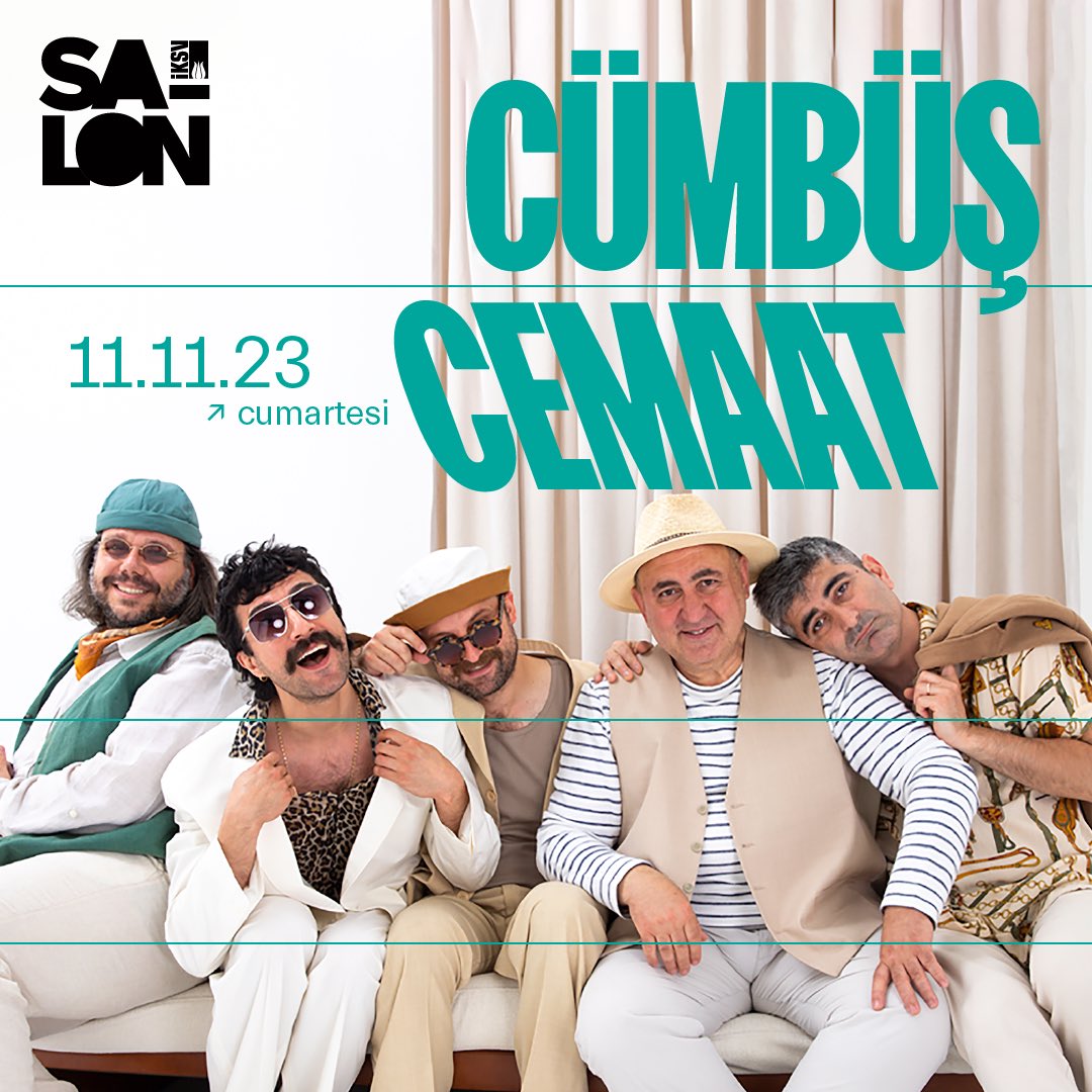 Sahnede eğlenirken eğlendiren Cümbüş Cemaat ile sonbahar akşamlarının birinde buluşuyoruz. 🎶

🗓️ 11 Kasım Cumartesi 
⏰ Kapı Açılış: 21.00, Konser: 22.00
📌 Genel satış ile beraber sınırlı sayıda #EczacıbaşıGençBilet 10 TL
🎟️ Bilet almak için: passo.com.tr/tr/etkinlik/cu…