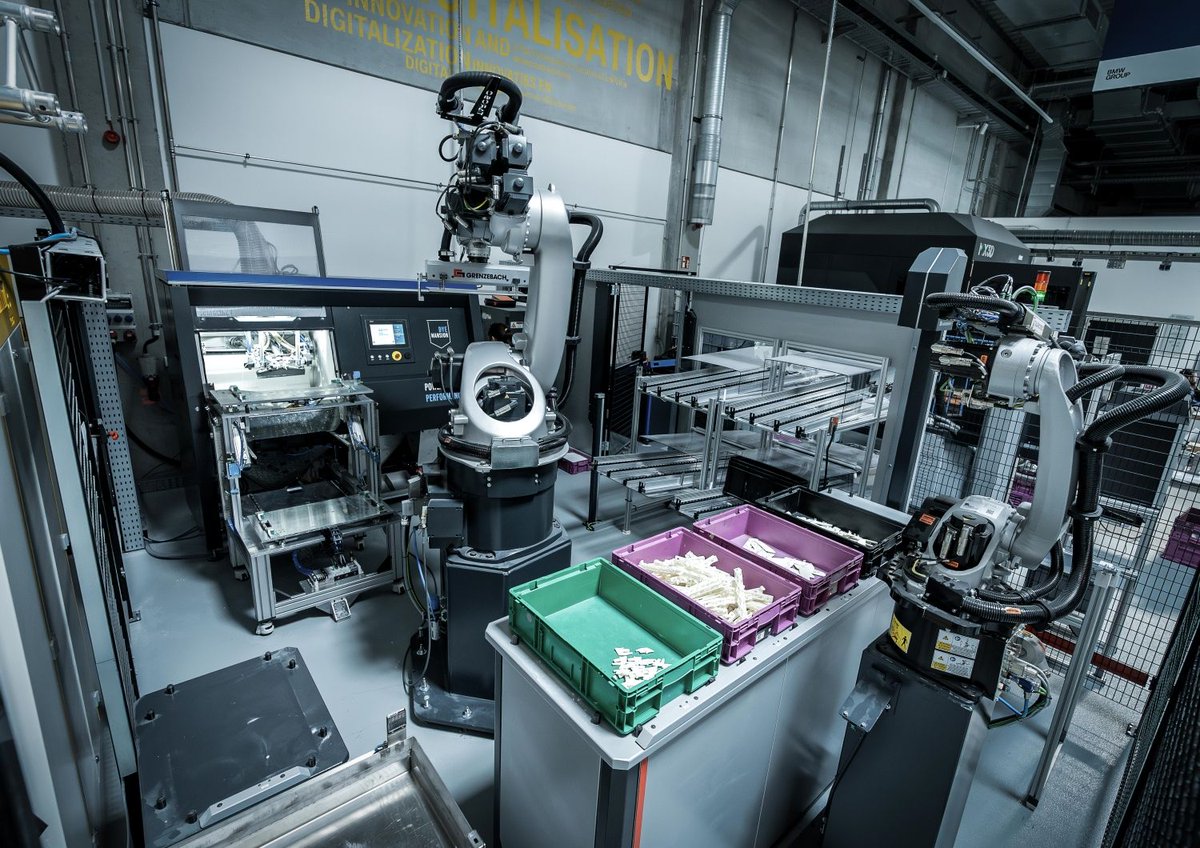 WeAreDyeMansion's tweet image. 🦾 How DyeMansion, @EOS3DPrinting &amp;amp; Grenzebach enabled a fully automated AM production line at the @BMWGroup: dyemansion.com/wp-content/upl…

#3dprinting #additivemanufacturing #postprocessing #print2product #factoryofthefuture #industry40 #industrialization #automation