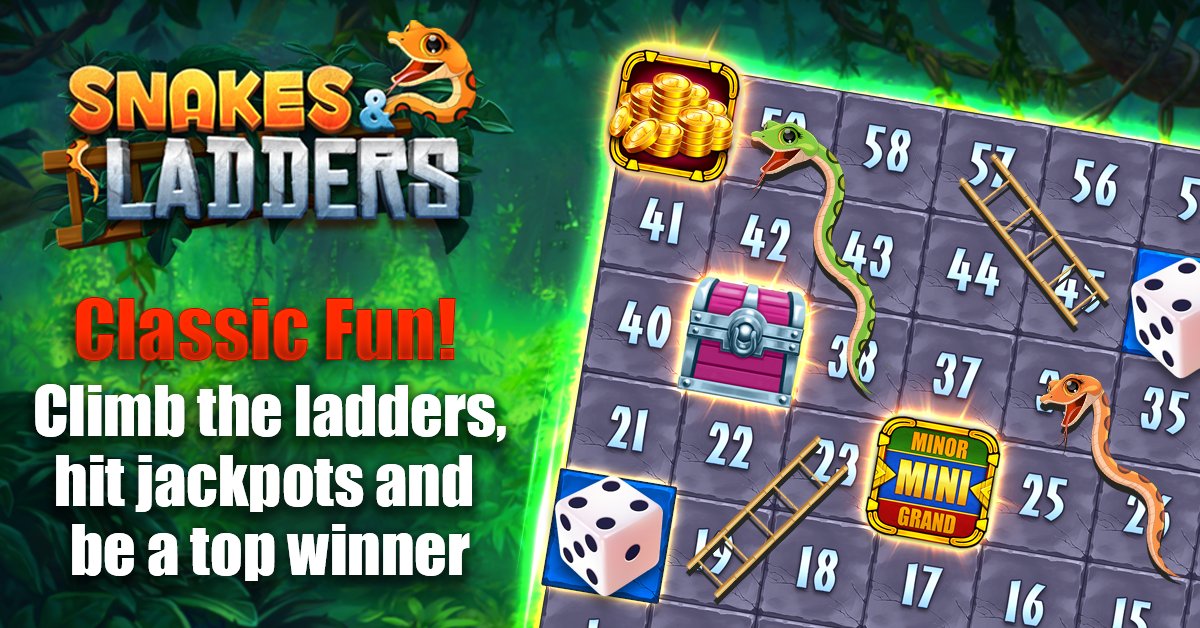 Gambino_Games's tweet image. Enjoy some #classicfun with the Snakes &amp;amp; Ladders event 🐍🪜🪙
gambinoslot.app.link/k2zxAERXhEb