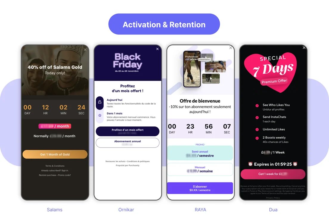 Put a #countdown on your mobile app paywalls for #BlackFriday &amp; beyond. 

With Purchasely
🎨 Add countdown to any paywall #template
⏳ Set smart #timers 
🔧 #Personalize them
🧪 #ABtest them

Read our guide for strategies that convert.
👇 
purchasely.com/blog/how-to-co…
