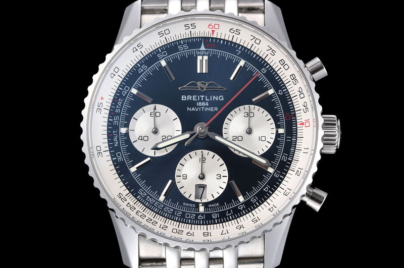 ModernTimeWatch's tweet image. Breitling - Navitimer Chronograph B01 43mm SS/SS Blue/Wht BLS A7750 Mod
wa.me/message/SVGVW2…